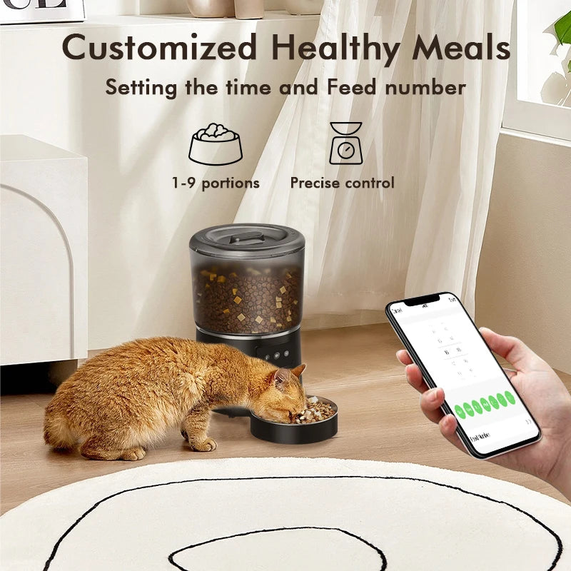 Automatic Smart Pet Feeder for Cats and Dogs