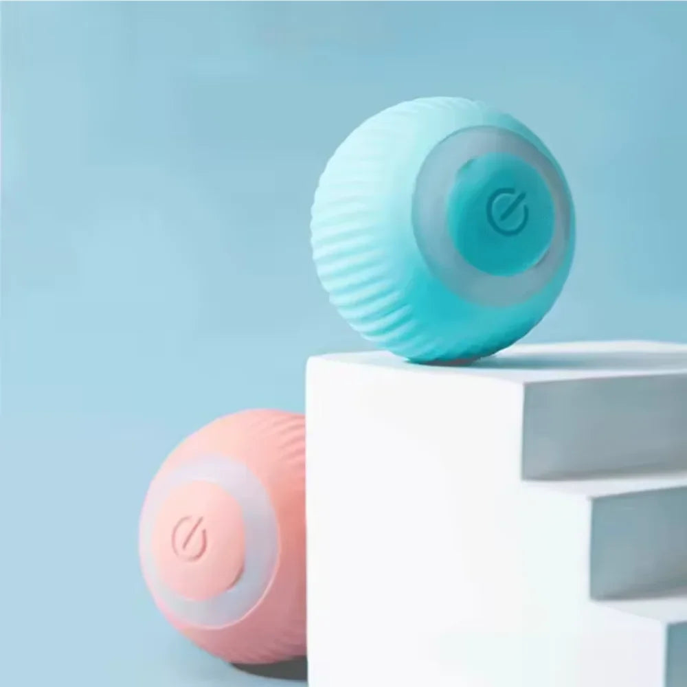 Electric Cat Ball Toys Automatic Rolling Smart Cat Toys Interactive for Cats Training Self-moving Kitten Toys for Indoor Playing