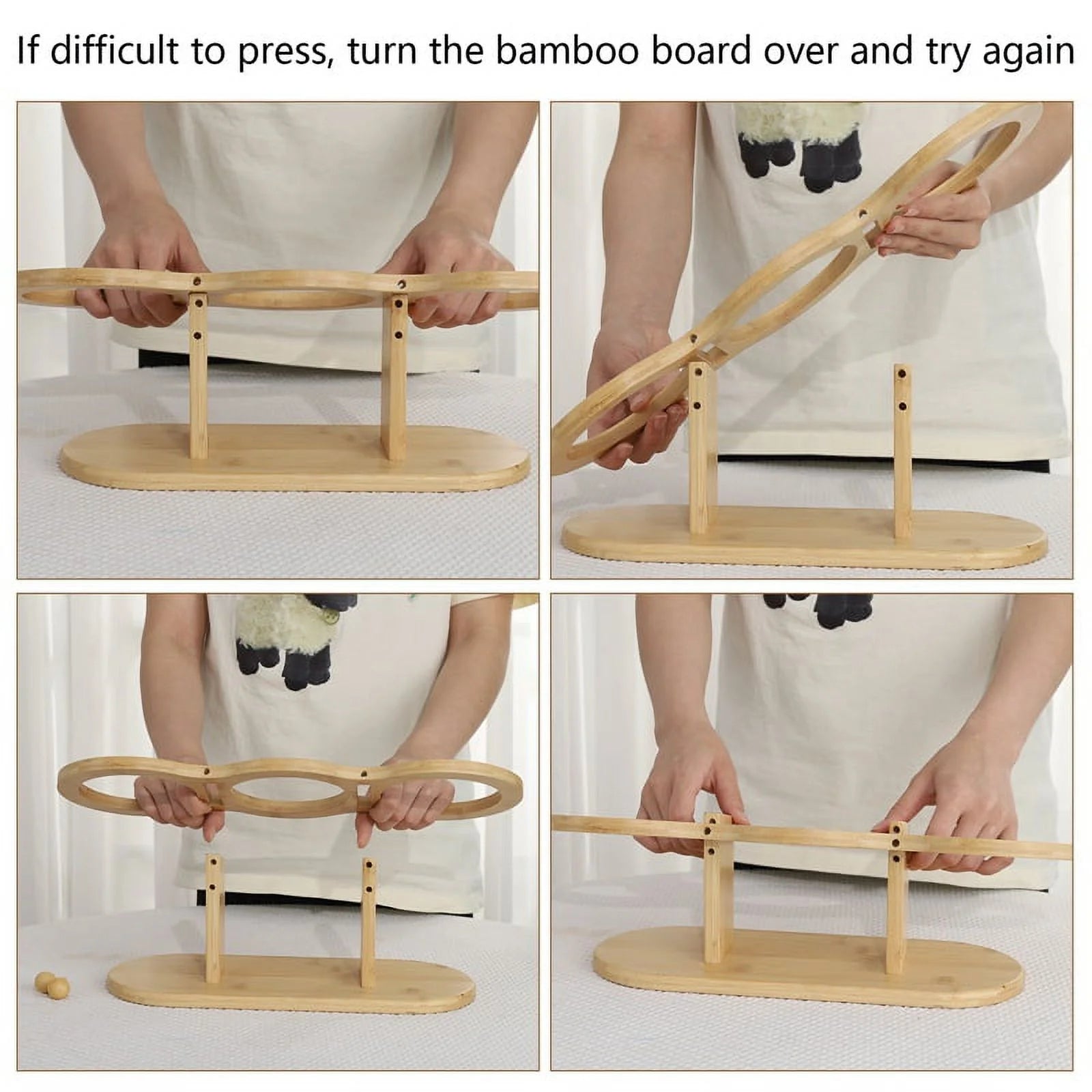 Wooden Elevated Cat Bowls with Stand