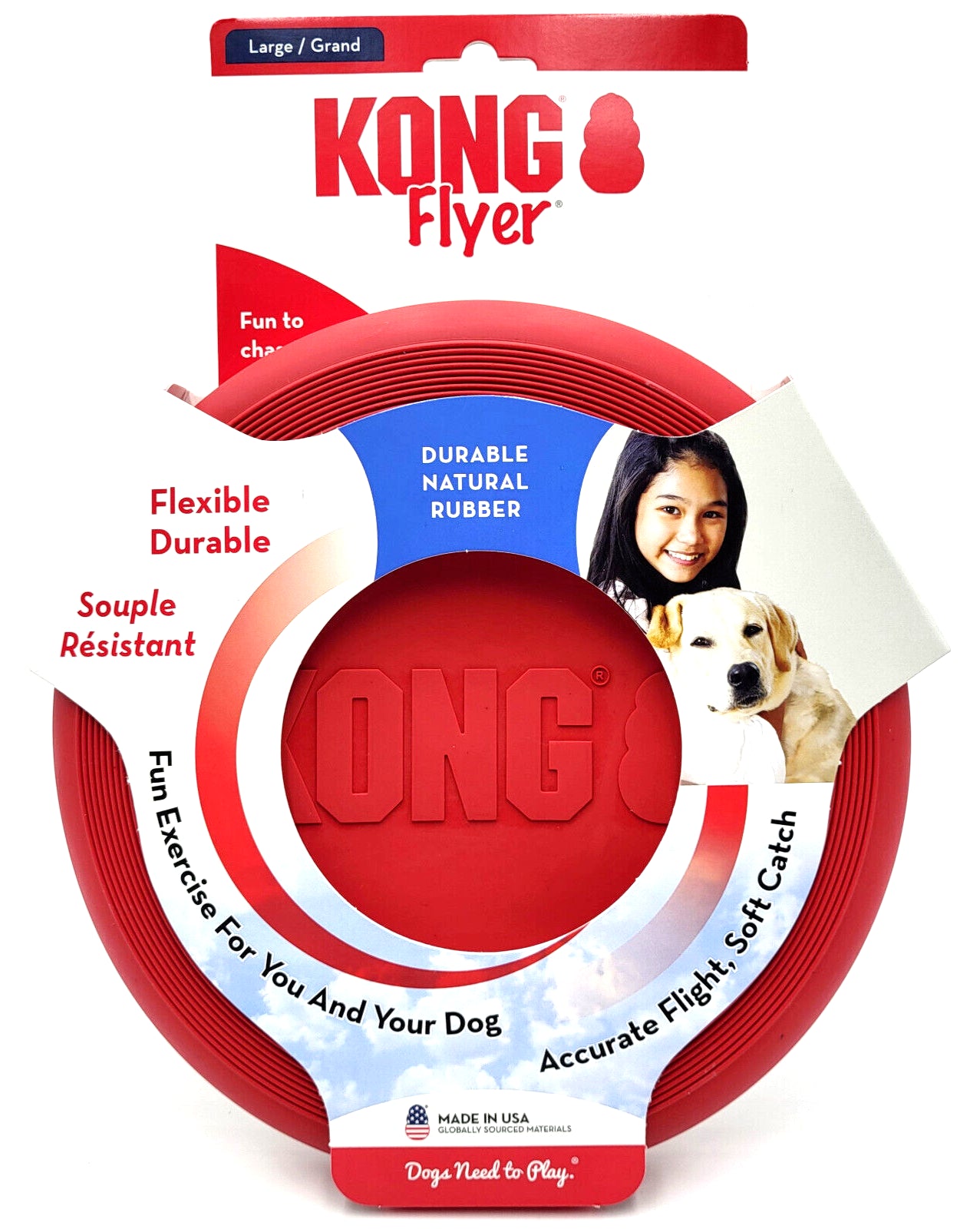 KONG Flexible Flyer Frisbee for Dogs