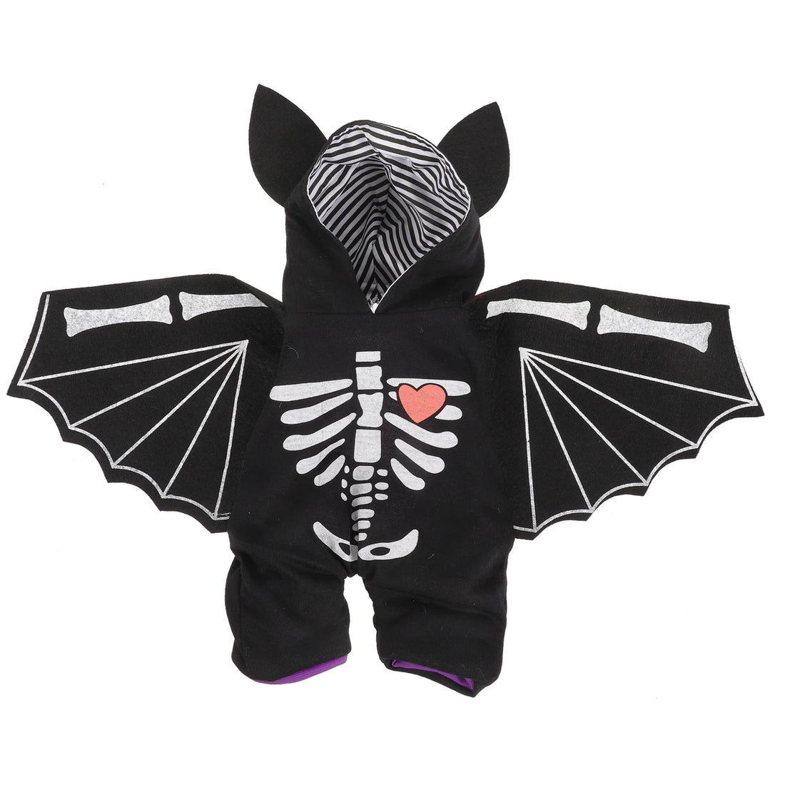 Puppy Bat Cosplay Outfits Pet Costume Small Dog Clothes Halloween Costumes Black Polyester