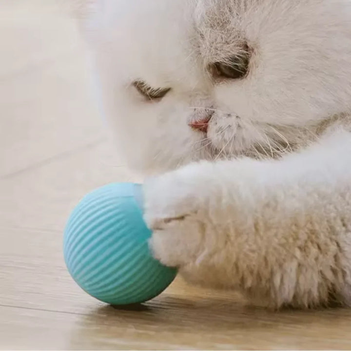 Electric Cat Ball Toys Automatic Rolling Smart Cat Toys Interactive for Cats Training Self-moving Kitten Toys for Indoor Playing
