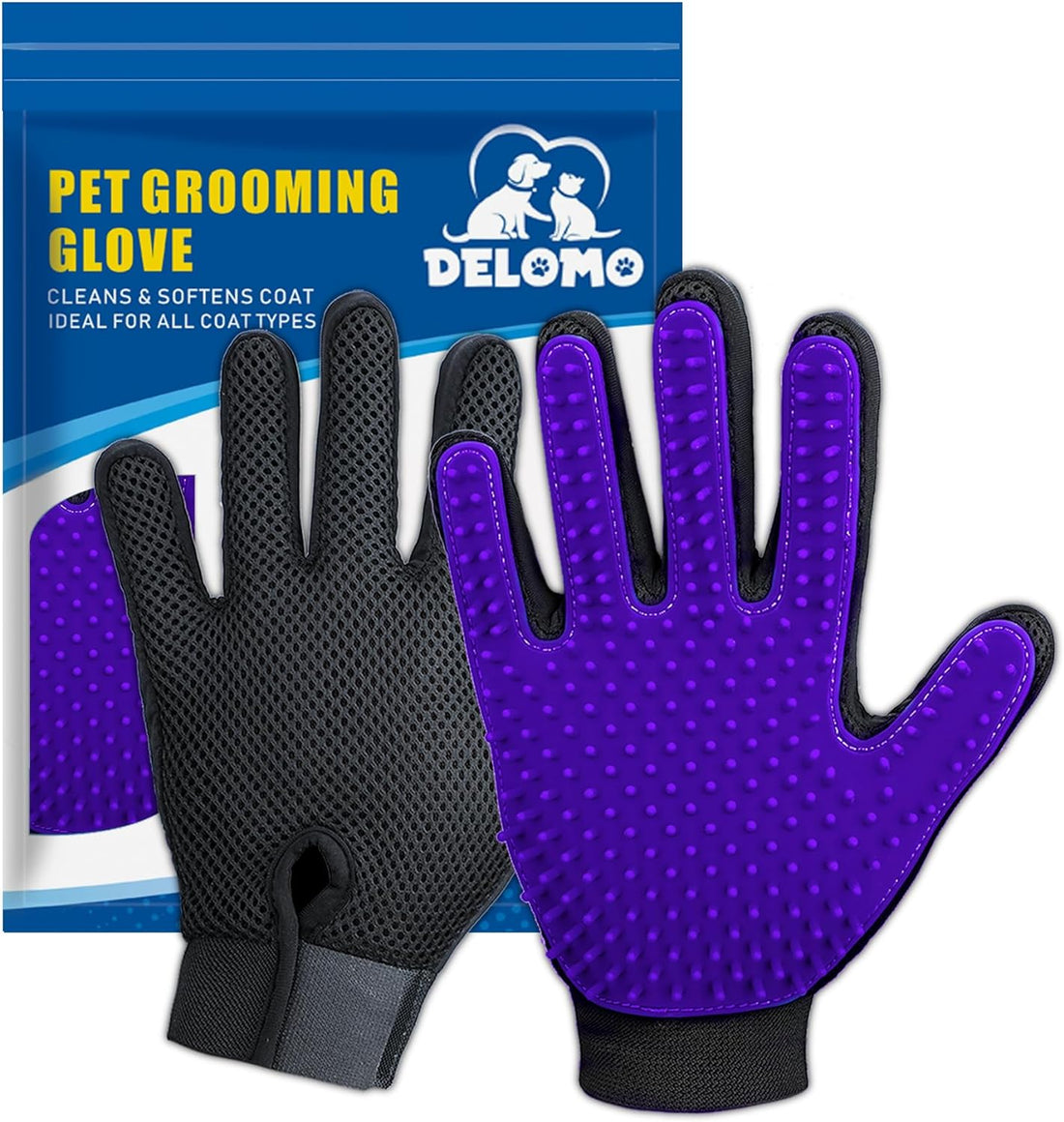 Pet Grooming Glove for Dogs and Cats