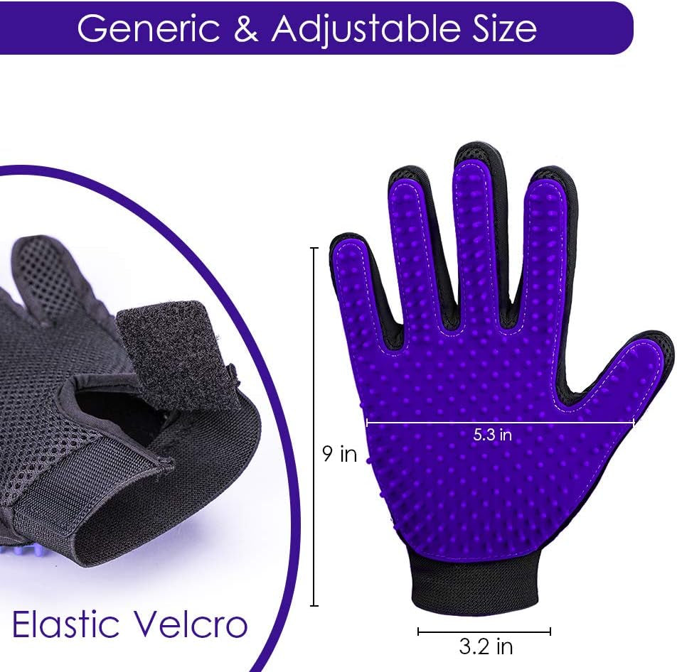 Pet Grooming Glove for Dogs and Cats