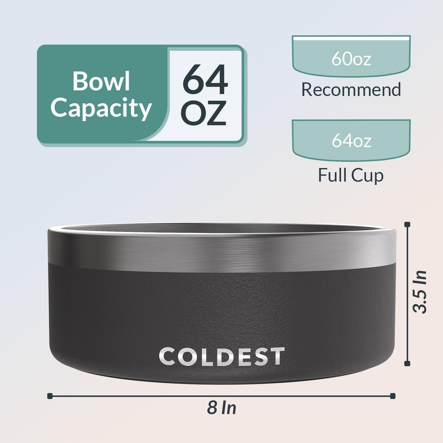 Coldest Dog Bowl Stainless Steel