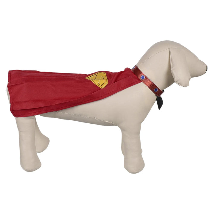 Small Dog Superdog Krypto Cosplay Red Cloak 2025 Fantasy Movie Superhero Costume Disfraz Accessories Halloween Puppy Pet Outfits