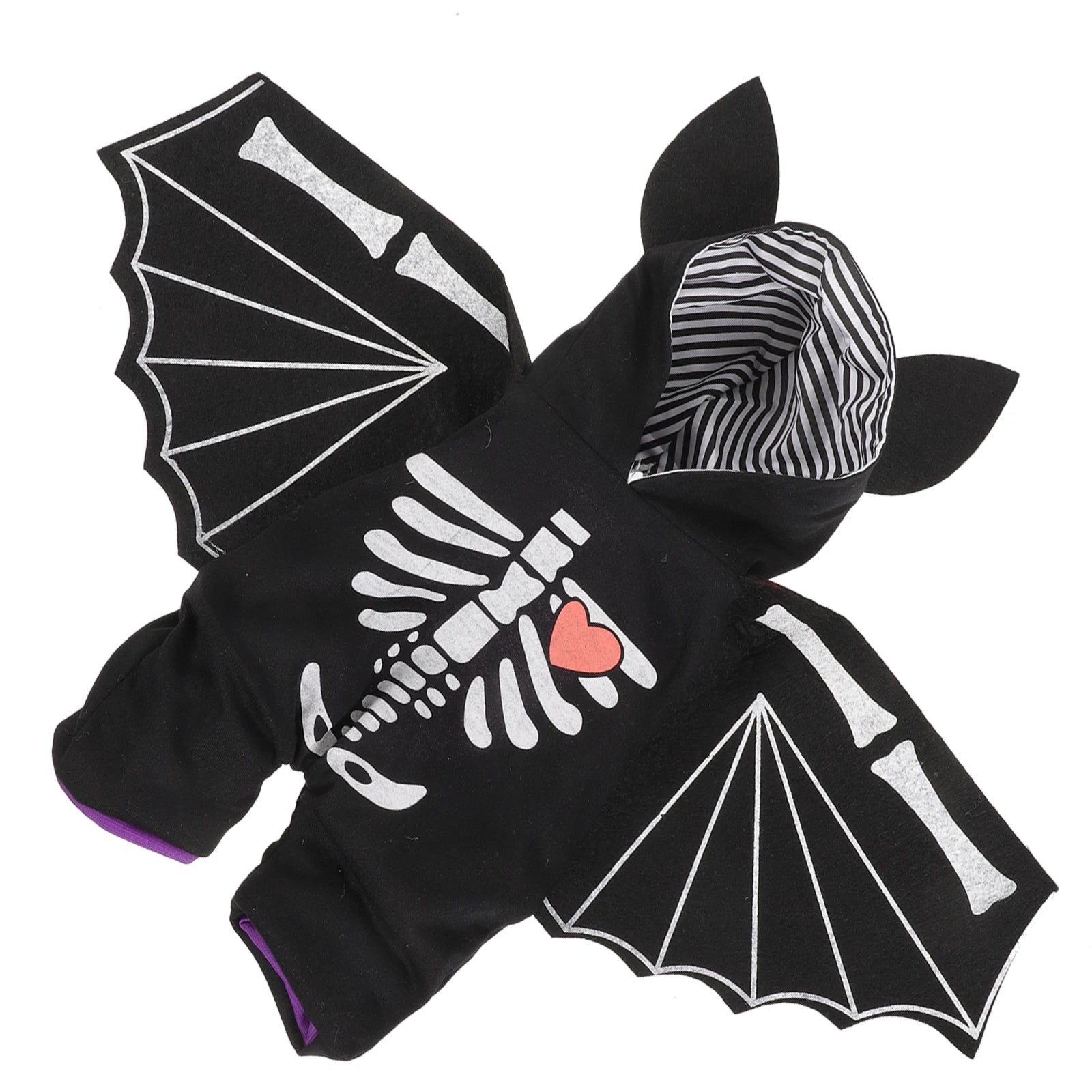 Puppy Bat Cosplay Outfits Pet Costume Small Dog Clothes Halloween Costumes Black Polyester