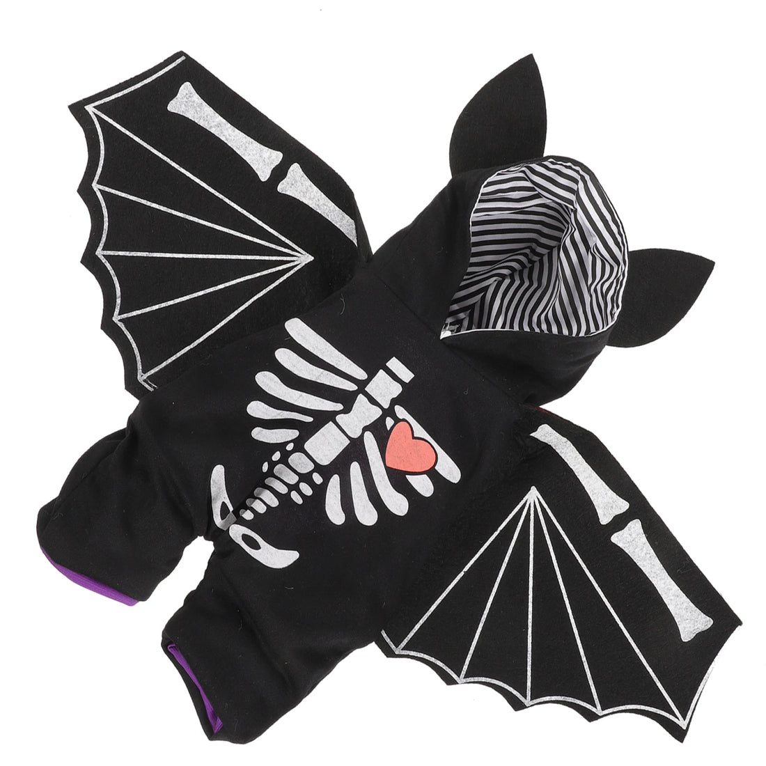 Puppy Bat Cosplay Outfits Pet Costume Small Dog Clothes Halloween Costumes Black Polyester