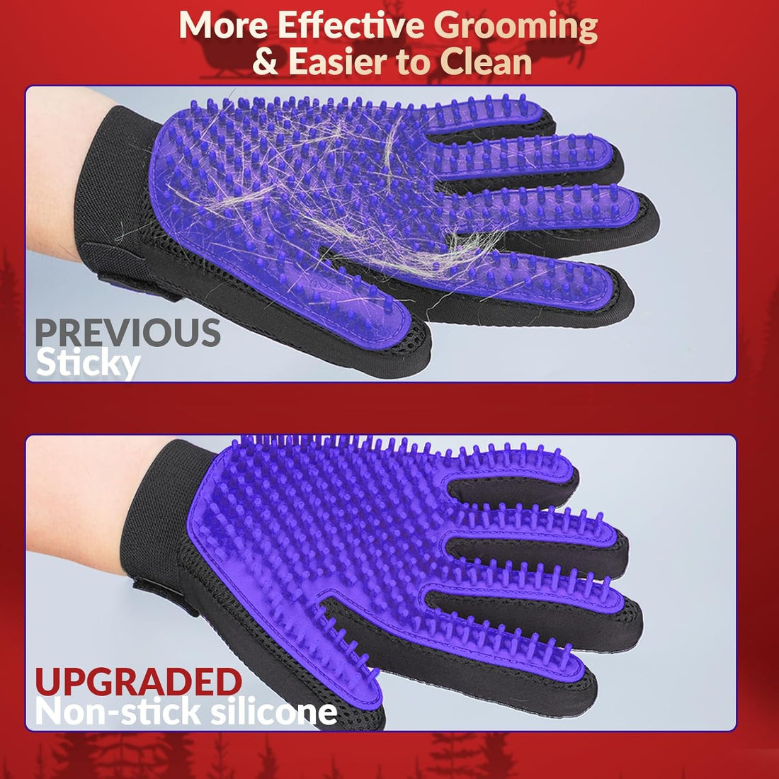 Pet Grooming Glove for Dogs and Cats