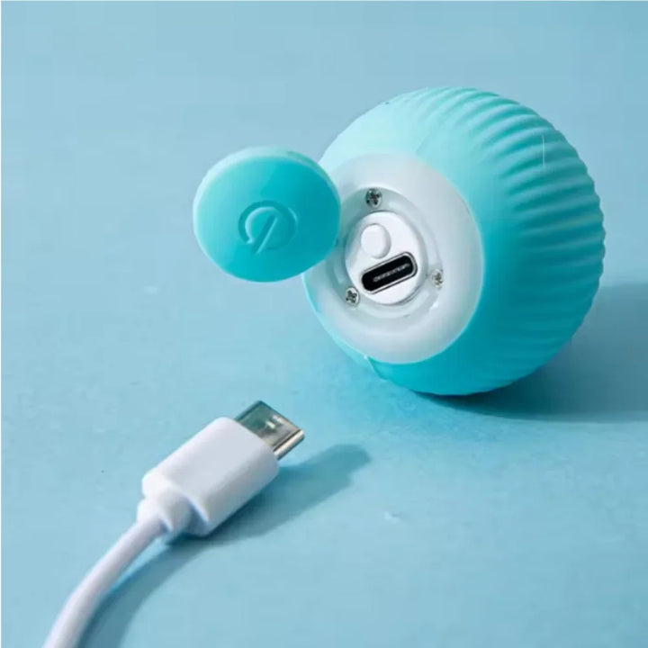 Electric Cat Ball Toys Automatic Rolling Smart Cat Toys Interactive for Cats Training Self-moving Kitten Toys for Indoor Playing