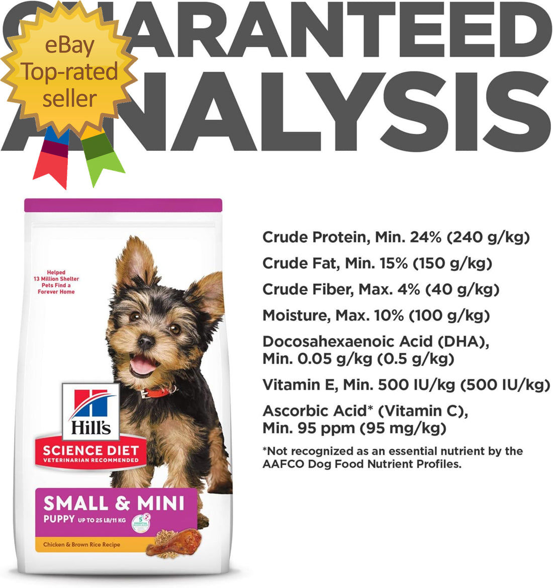 Small & Mini Chicken Meal & Brown Rice Recipe Dry Dog Food 4.5 Lbs.