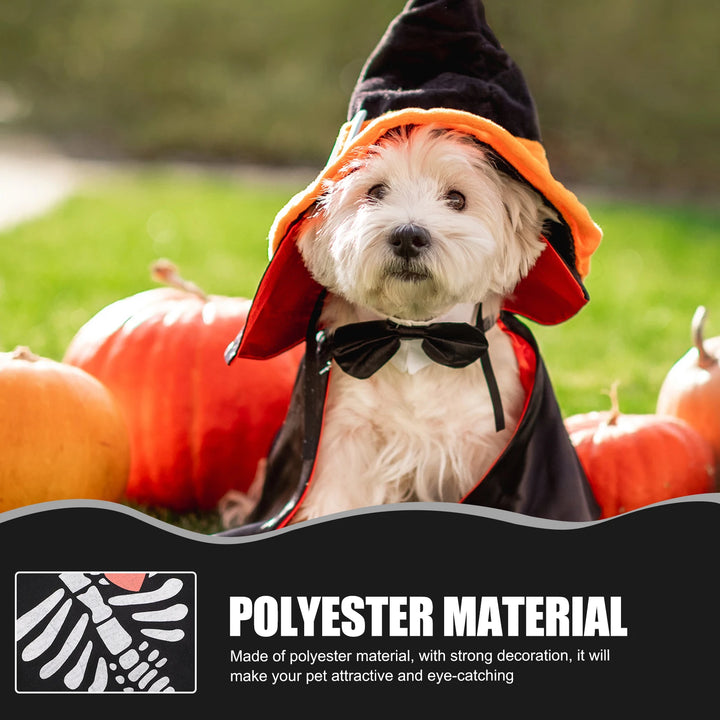 Puppy Bat Cosplay Outfits Pet Costume Small Dog Clothes Halloween Costumes Black Polyester