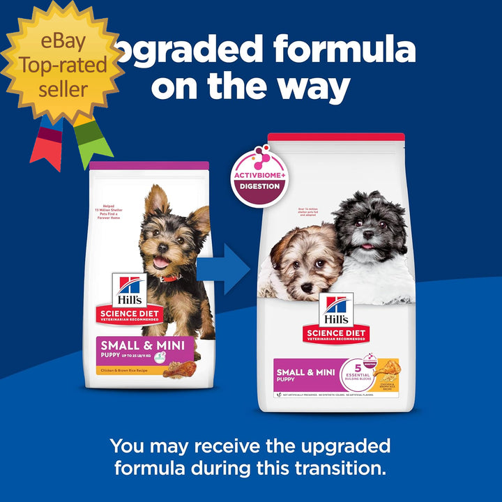 Small & Mini Chicken Meal & Brown Rice Recipe Dry Dog Food 4.5 Lbs.